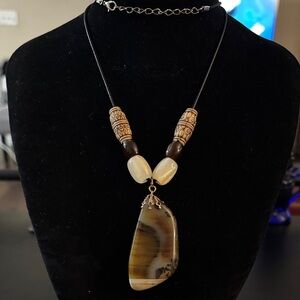 Montana Agate Handmade Pendant Necklace